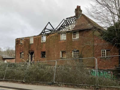 Fire damaged house for sale