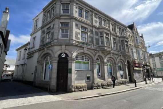 Redundant bank for sale for redevelopment