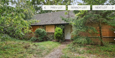 Derelict bungalow for sale