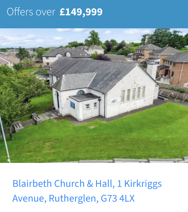 Redundant church for sale