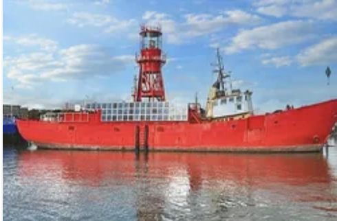 Redundant lightship for sale for conversion