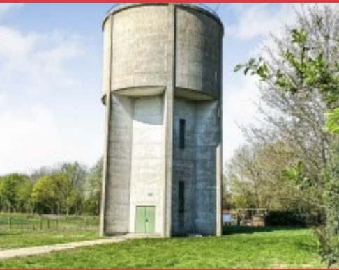 Water tower for redevelopment