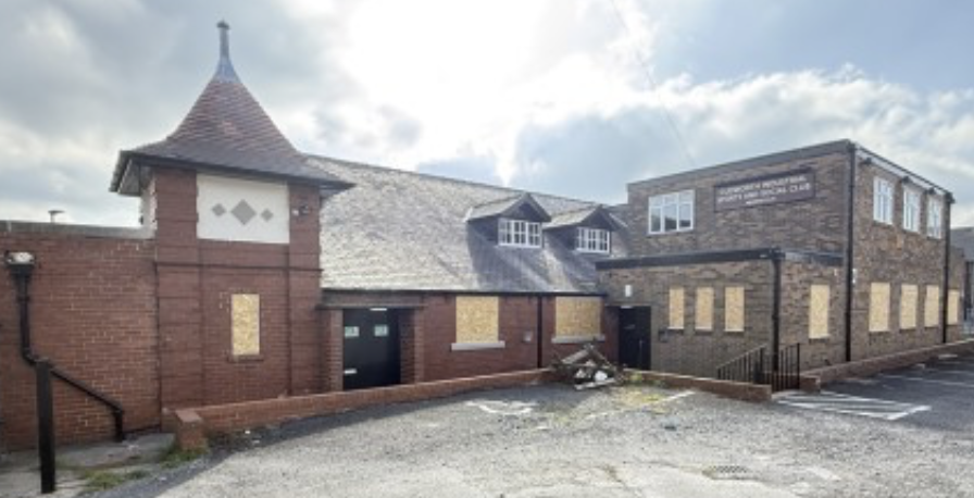 Industrial club for sale for redevelopment